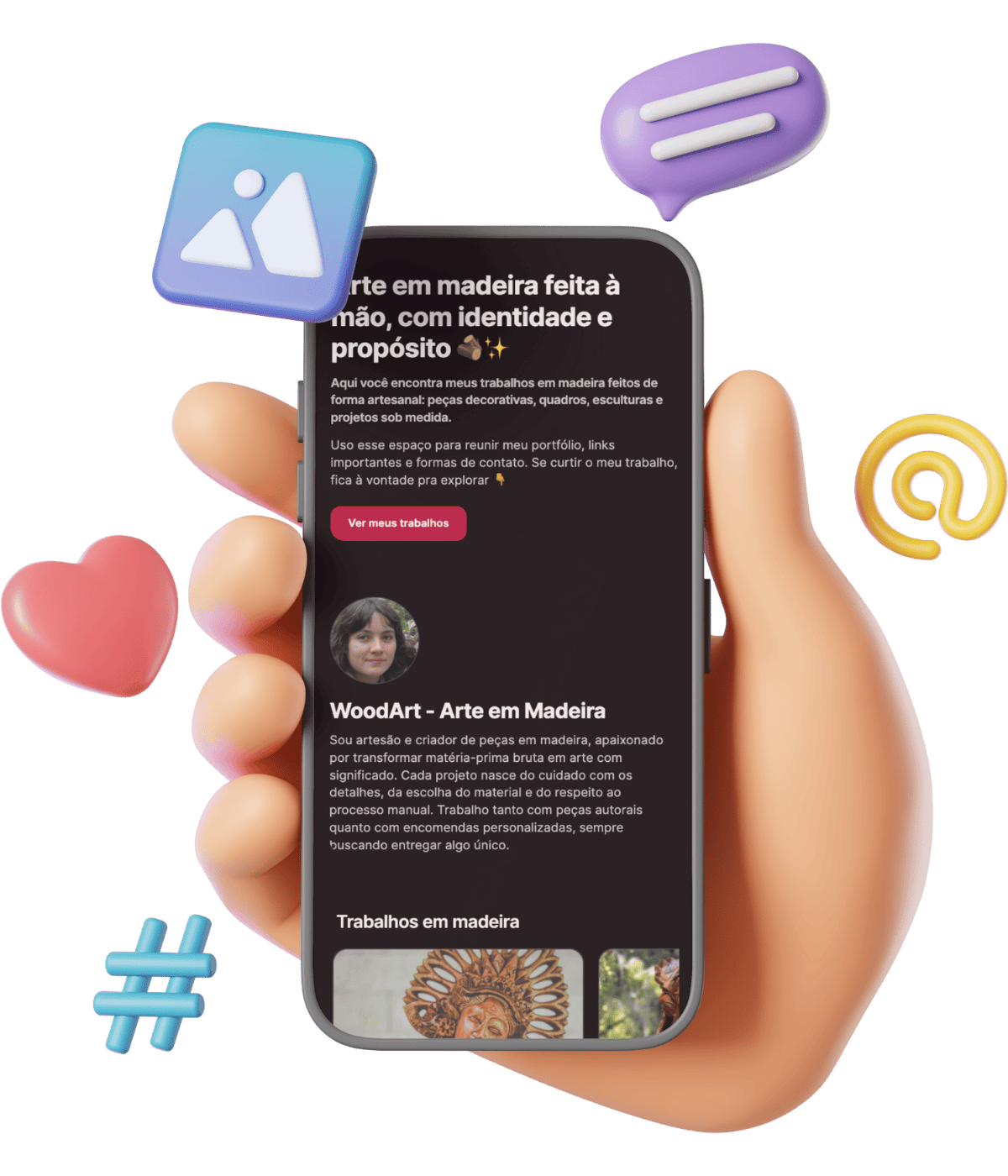 Preview do Clicky.bio